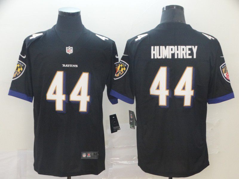 Men Baltimore Ravens 44 Humphrey Black Nike Vapor Untouchable Limited Player NFL Jerseys